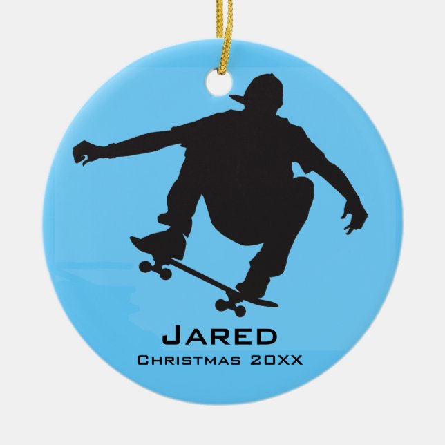Personlig Skateboarding Ornament (Framsidan)