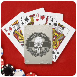 Personlig Skater Skall Skateboarding Skate Skate S Casinokort