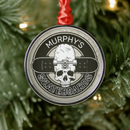 Personlig Skater Skall Skateboarding Skate Skate S Julgransprydnad Metall
