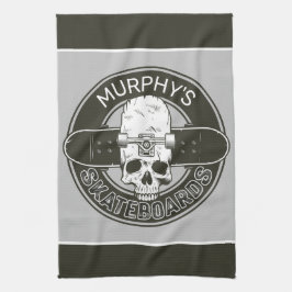 Personlig Skater Skall Skateboarding Skate Skate S Kökshandduk