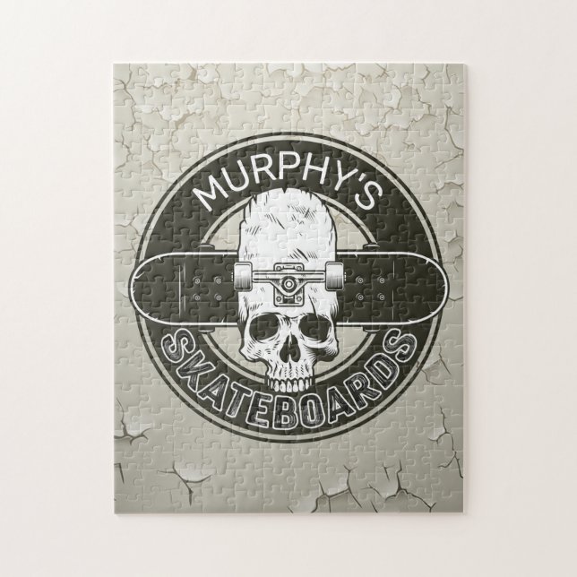 Personlig Skater Skall Skateboarding Skate Skate S Pussel (Vertikal)