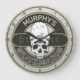 Personlig Skater Skall Skateboarding Skate Skate S Stor Klocka