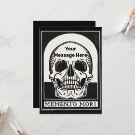 Personlig Skeleton Birthday Halloween fest Inbjudningar