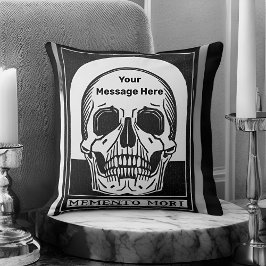 Personlig Skeleton Birthday Halloween fest Kudde