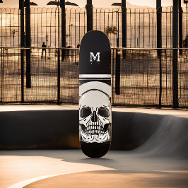 Personlig Skeleton Birthday Halloween fest Mini Skateboard Bräda 18,5 Cm