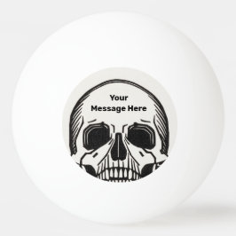 Personlig Skeleton Birthday Halloween fest Pingisboll