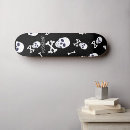 Personlig SKELETON Halloween Skateboard