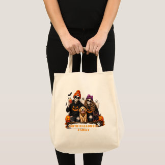 Personlig Skelett Halloween Stanna Skum T-Shirt Tygkasse