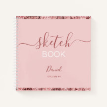 Personlig Sketchbook Eleganten Namn