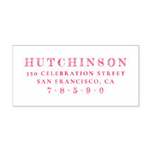 Personlig Sketched Family Namn Returadress