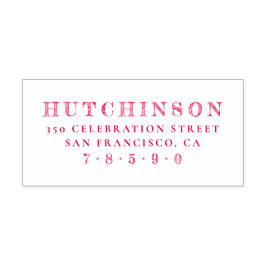 Personlig Sketched Family Namn Returadress Självfärgande Stämpel