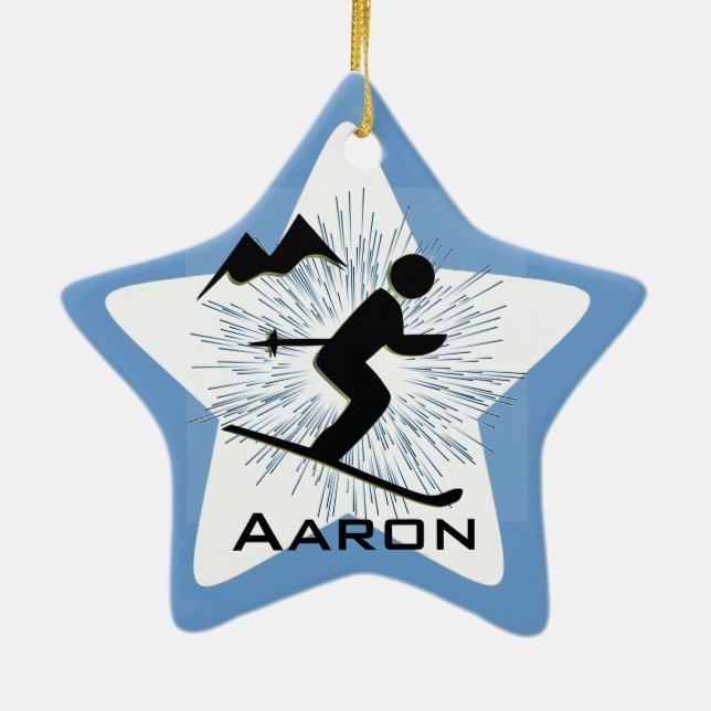 Personlig Ski Ornament (Baksidan)