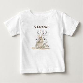 Personlig skogskaninbaby t shirt