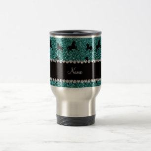 Personlig sköldpaddor glitter resemugg