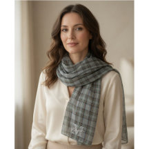 Personlig skotsk Plaid Chiffon