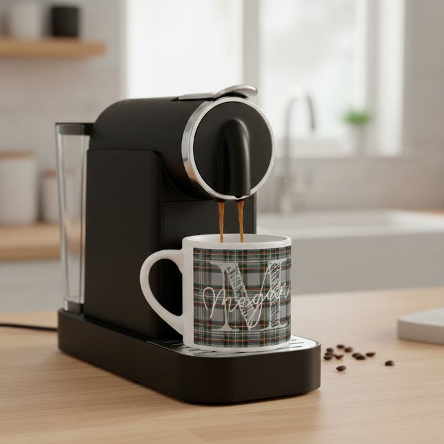 Personlig skotsk Plaid Kaffe Mini Mugg Espressomugg (Skapare uppladdad)