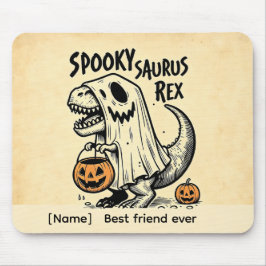 Personlig Skräck-Saurus Rex Halloween-musmatta Musmatta