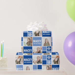 Personlig skräddarsydd födelsedagspresent med foto presentpapper