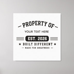 Personlig skräddarsydd namn-design – Minimal moder Canvastryck