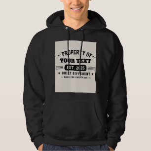 Personlig skräddarsydd namn-design – Minimal moder Hoodie