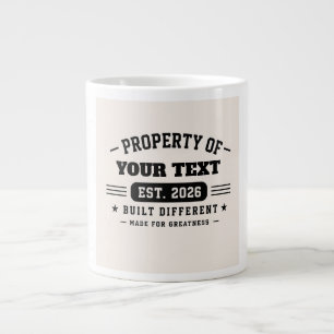 Personlig skräddarsydd namn-design – Minimal moder Jumbo Mugg