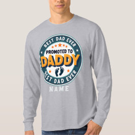 Personlig skräddarsydd namnpresent till pappa t shirt