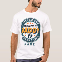 Personlig skräddarsydd namnpresent till pappa t shirt