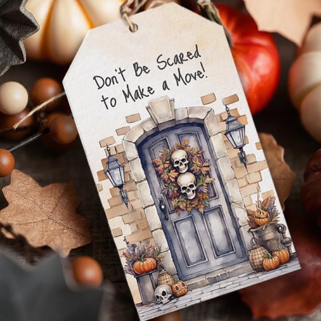 Personlig Skräms inte Gods-popup av Presentetikett (Personalized Halloween Real Estate Pop by Tags)