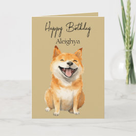 Personlig Skrattande Shiba Inu Kort