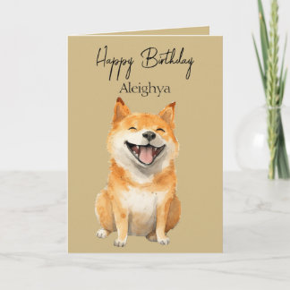 Personlig Skrattande Shiba Inu Kort