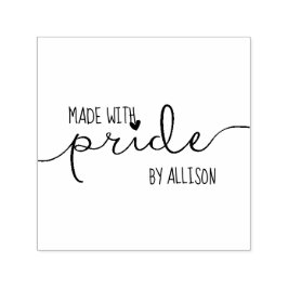 Personlig, skript som gjorts med Pride-HBT Självfärgande Stämpel