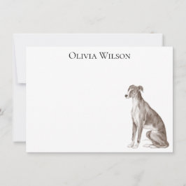 Personlig skrivmaterial med Greyhound Anteckningskort