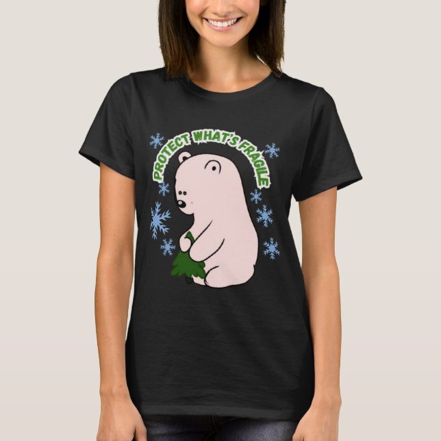 Personlig Skydda Vad Som Är Bräckligt T Shirt (Framsida)