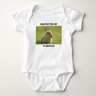 Personlig Skyddad Av Kanin Foto Roligt T Shirt