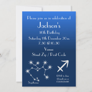 Personlig Skytten Zodiakus Festinladan Inbjudningar