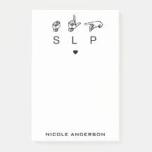 Personlig SLP Tal Språkpatolog ASL