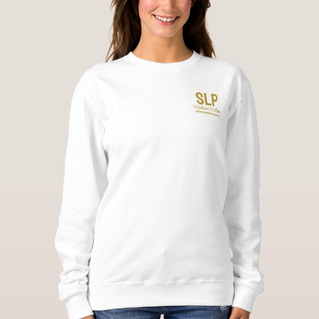Personlig SLP Tal Språkpatolog Gift T Shirt (Framsida)