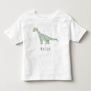Personlig Småbarn Doodle Dinosaur med Namn Tröja