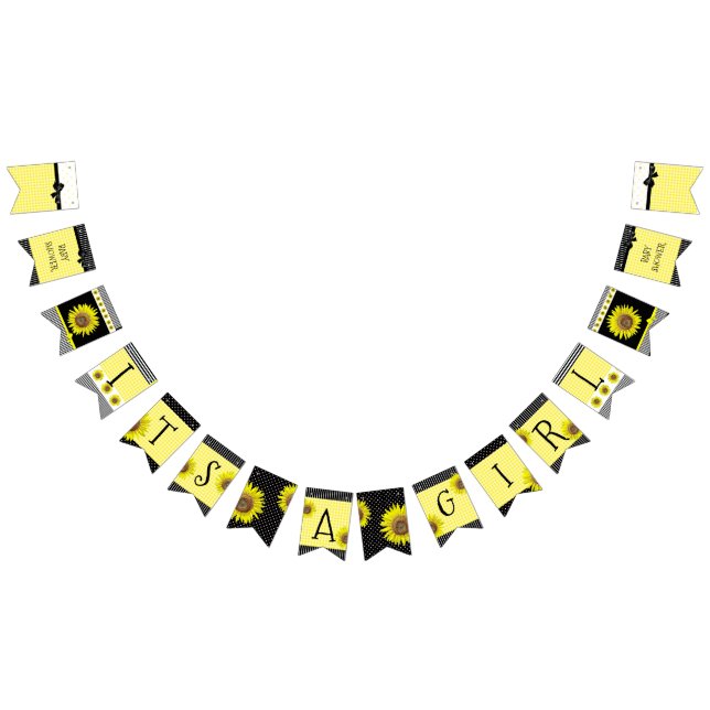 Personlig Småblommiga babyskor Vimplar (Alla)