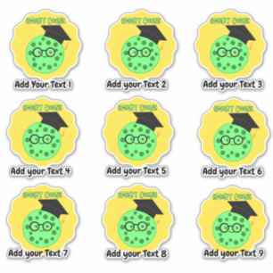 Personlig Smart Cookie Teacher Reward Stickers Klistermärken
