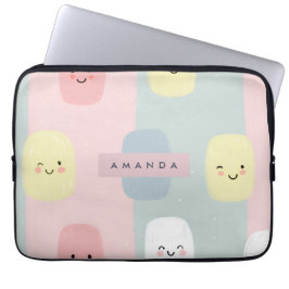 Personlig Smiling Pastel Sweets Kawaii Laptop Fodral
