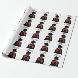 Personlig Smiling Woman Studenten Presentpapper