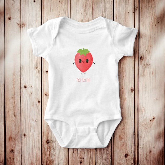 Personlig smultronnamn Söt baby outfit T Shirt (Skapare uppladdad)