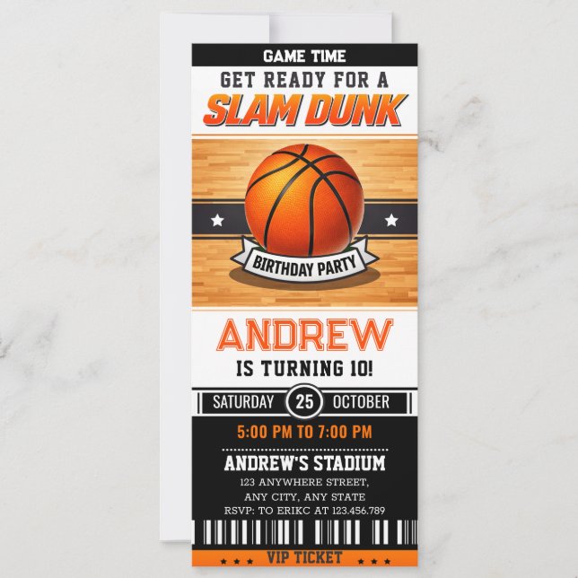 Personlig snabbbräcka födelsedagsfest inbjudningar (Framsida)