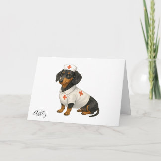 Personlig Snabbt Bättre Dachshund Hund Kort