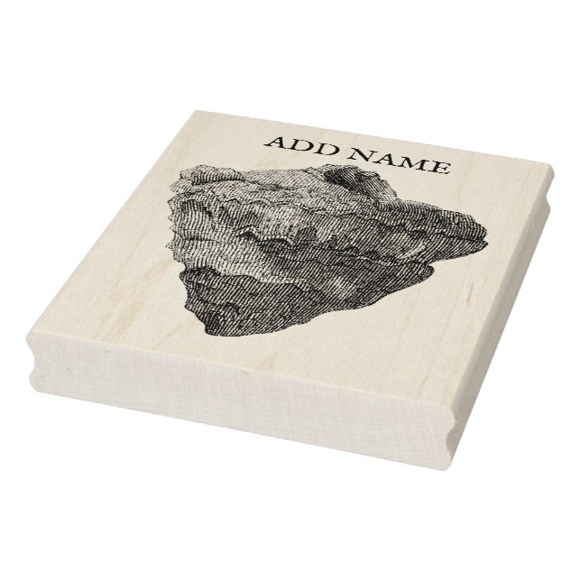 Personlig Snäcka Maple Wood Frimärke Stämpel (Stämpel)