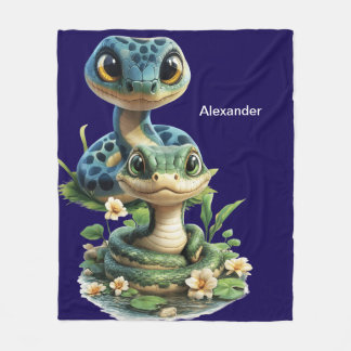 Personlig Snake Fleece Blanket