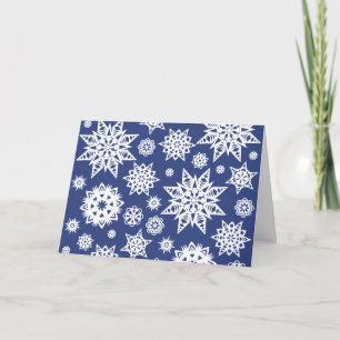 Personlig Snöflingor Notecards Kort