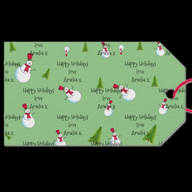 PERSONLIG - SNÖGUBBAR - MÄRKRE PRESENTETIKETT (Skapare uppladdad)