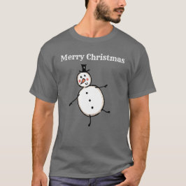 Personlig Snögubbe jul T Shirt